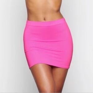 SKIMS SWIM TUBE SKIRT TAFFY Hot Pink Size XL New with Tags